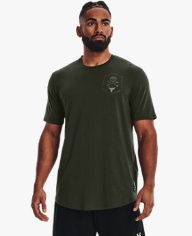 UAプロジェクトロック ショートスリーブ Tシャツ 100％（トレーニング/MEN）